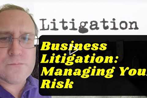 Business Litigation   Managing Your Risk