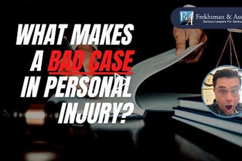 What Makes A Bad Case In A Personal Injury?