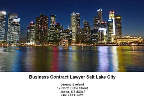 Business Contract Lawyer Salt Lake City