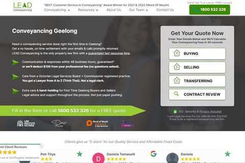 LEAD Conveyancing Geelong Geelong Victoria - Find Family Lawyer Near Me