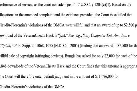 Bungie Wins $12 Million in Damages From Veterancheats