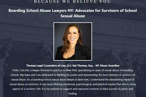 Boarding School Abuse Lawyer Kat Thomas New York City, N - Abuse Guardian