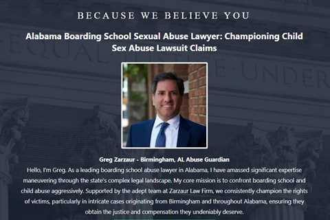 Boarding School Abuse Lawyer Greg Zarzaur Birmingham, AL