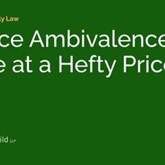 Divorce Ambivalence Can Come at a Hefty Price
