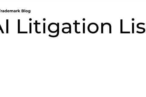 AI Litigation List