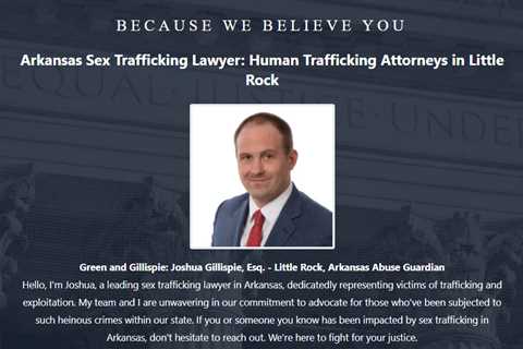 Sex Trafficking Lawyer Joshua Gillispie Arkansas - Abuse Guardian