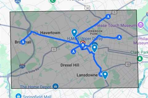 Bicycle accident attorney Delaware County PA - Google My Maps