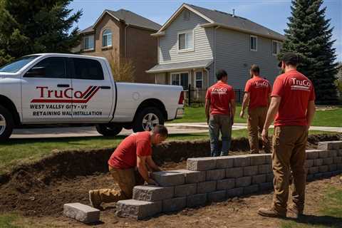 West Valley City Utah Retaining Wall Installation