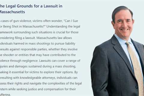 Can I Sue For Being Shot in Massachusetts · Wednesday, Sep 17 📸