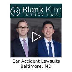 Car accident lawsuits Baltimore, MD - Blank Kim Injury Law